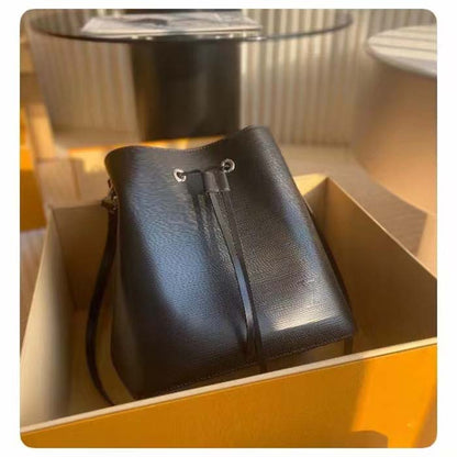 Louis Vuitton LV Women NéoNoé MM Bucket Black Epi Grained Cowhide Leather