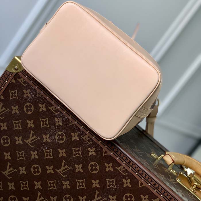 Louis Vuitton LV Women Noé BB Bucket Bag Monogram Coated Canvas Cowhide Leather