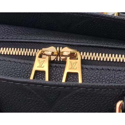 Louis Vuitton LV Women OnTheGo East West Black Embossed Grained Cowhide Leather