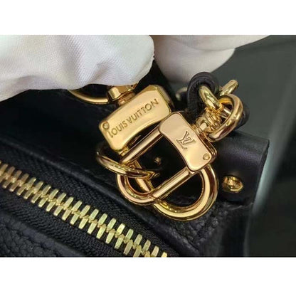 Louis Vuitton LV Women OnTheGo East West Black Embossed Grained Cowhide Leather