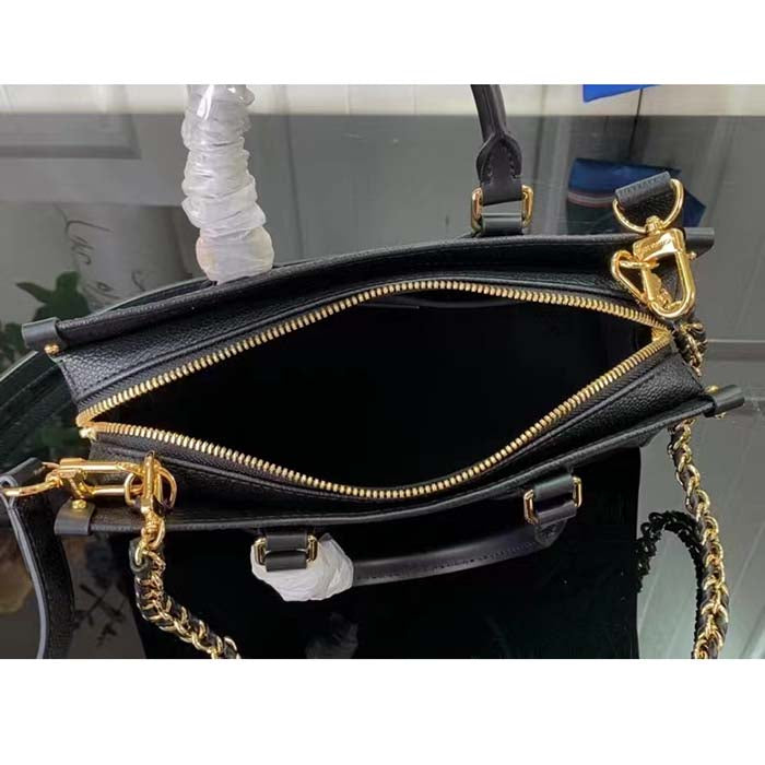 Louis Vuitton LV Women OnTheGo East West Black Embossed Grained Cowhide Leather