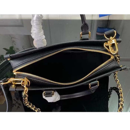 Louis Vuitton LV Women OnTheGo East West Black Embossed Grained Cowhide Leather