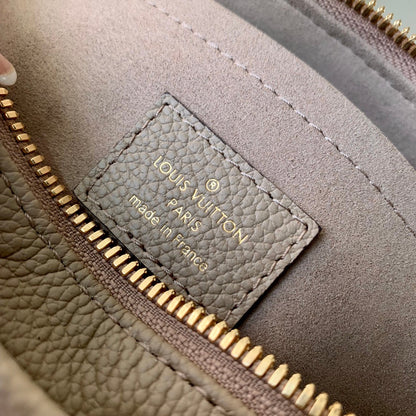 Louis Vuitton LV Women OnTheGo East West Dove Cream Embossed Grained Cowhide Leather