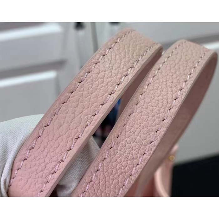 Louis Vuitton LV Women OnTheGo MM Gradient Pink Monogram Empreinte Embossed Cowhide Leather