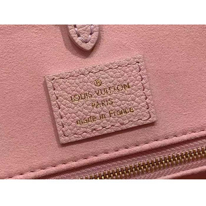 Louis Vuitton LV Women OnTheGo MM Gradient Pink Monogram Empreinte Embossed Cowhide Leather