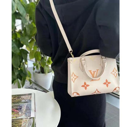 Louis Vuitton LV Women OnTheGo PM Neutral Gradient Monogram Empreinte Embossed Cowhide Leather