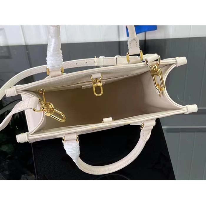 Louis Vuitton LV Women OnTheGo PM Neutral Gradient Monogram Empreinte Embossed Cowhide Leather