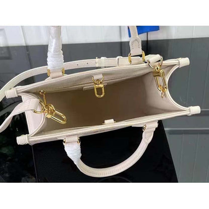 Louis Vuitton LV Women OnTheGo PM Neutral Gradient Monogram Empreinte Embossed Cowhide Leather
