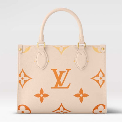 Louis Vuitton LV Women OnTheGo PM Neutral Gradient Monogram Empreinte Embossed Cowhide Leather