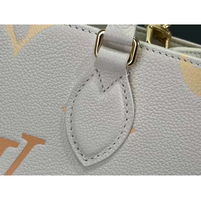 Louis Vuitton LV Women OnTheGo PM Neutral Gradient Monogram Empreinte Embossed Cowhide Leather