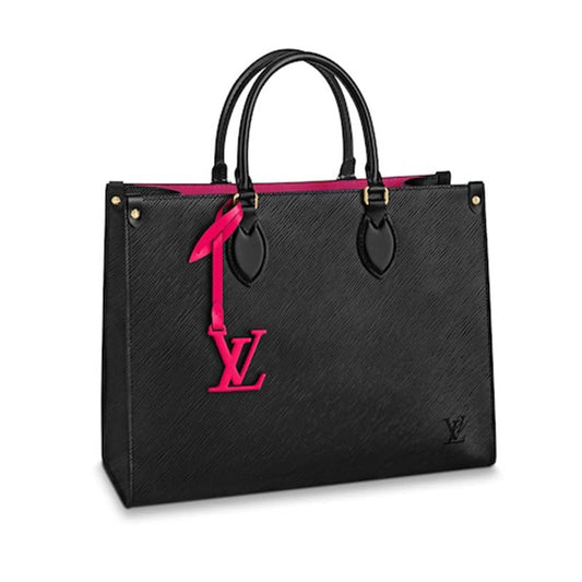 Louis Vuitton LV Women Onthego MM Tote Bag Epi Grained Leather
