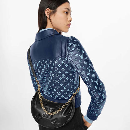 Louis Vuitton LV Women Over The Moon Black Quilted Embroidered Smooth Calf Leather