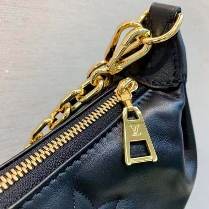 Louis Vuitton LV Women Over The Moon Black Quilted Embroidered Smooth Calf Leather