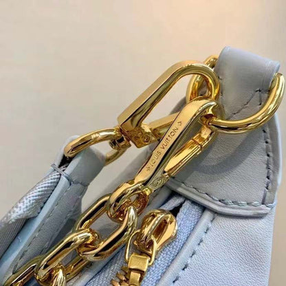 Louis Vuitton LV Women Over The Moon Blue Quilted Embroidered Smooth Calf Leather