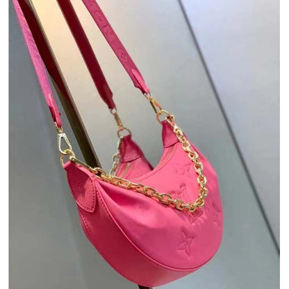Louis Vuitton LV Women Over The Moon Pink Quilted Embroidered Smooth Calf Leather