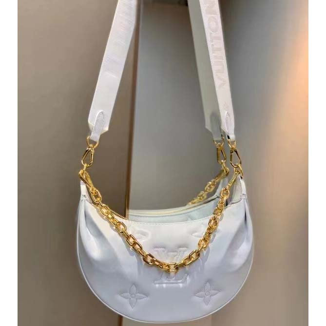 Louis Vuitton LV Women Over The Moon White Quilted Embroidered Smooth Calf Leather