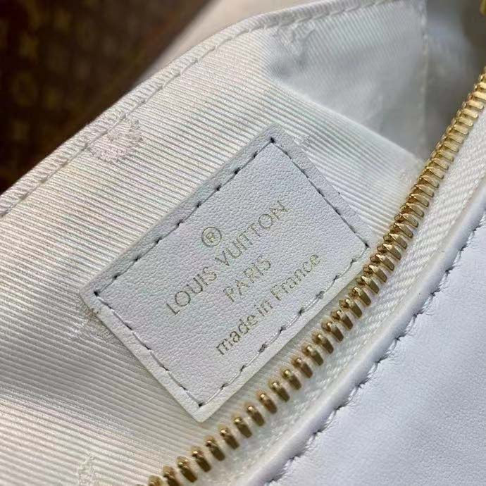 Louis Vuitton LV Women Over The Moon White Quilted Embroidered Smooth Calf Leather