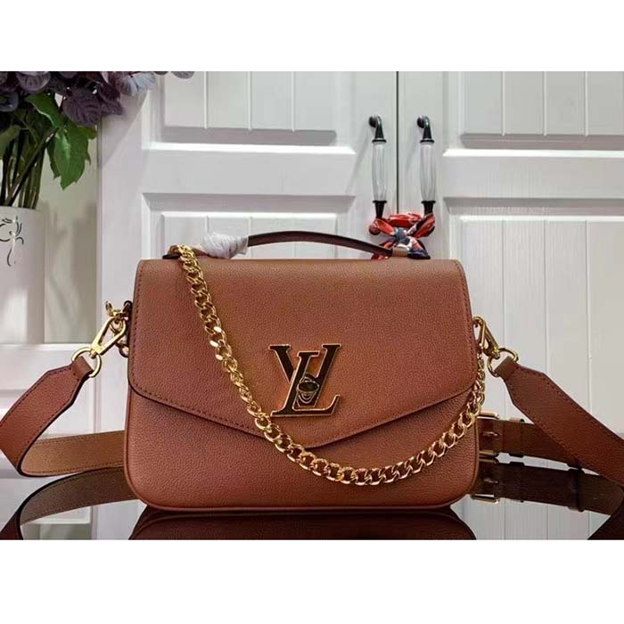 Louis Vuitton LV Women Oxford Cognac Grained Calf Leather Microfiber Lining