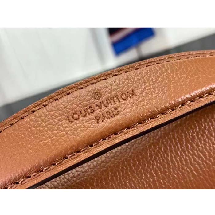 Louis Vuitton LV Women Oxford Cognac Grained Calf Leather Microfiber Lining