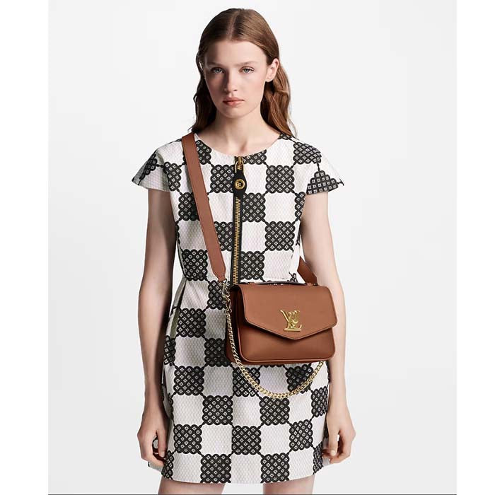 Louis Vuitton LV Women Oxford Cognac Grained Calf Leather Microfiber Lining