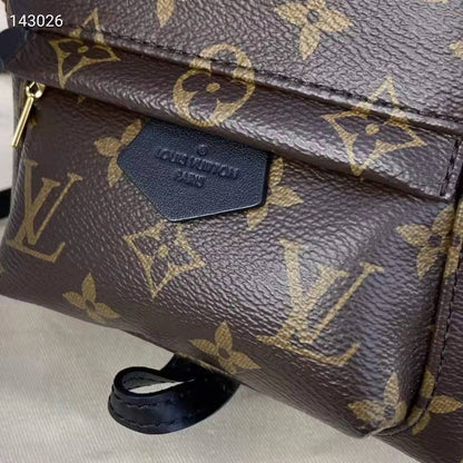 Louis Vuitton LV Unisex Palm Springs Mini Monogram Coated Canvas Textile Lining