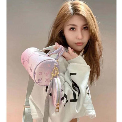 Louis Vuitton LV Women Papillon BB Handbag Sunrise Pastel Monogram Coated Canvas