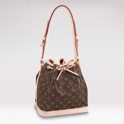 Louis Vuitton LV Women Petit Noé Bucket Bag Monogram Coated Canvas Cowhide Leather