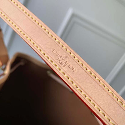 Louis Vuitton LV Women Petit Noé Bucket Bag Monogram Coated Canvas Cowhide Leather