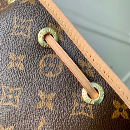 Louis Vuitton LV Women Petit Noé Bucket Bag Monogram Coated Canvas Cowhide Leather