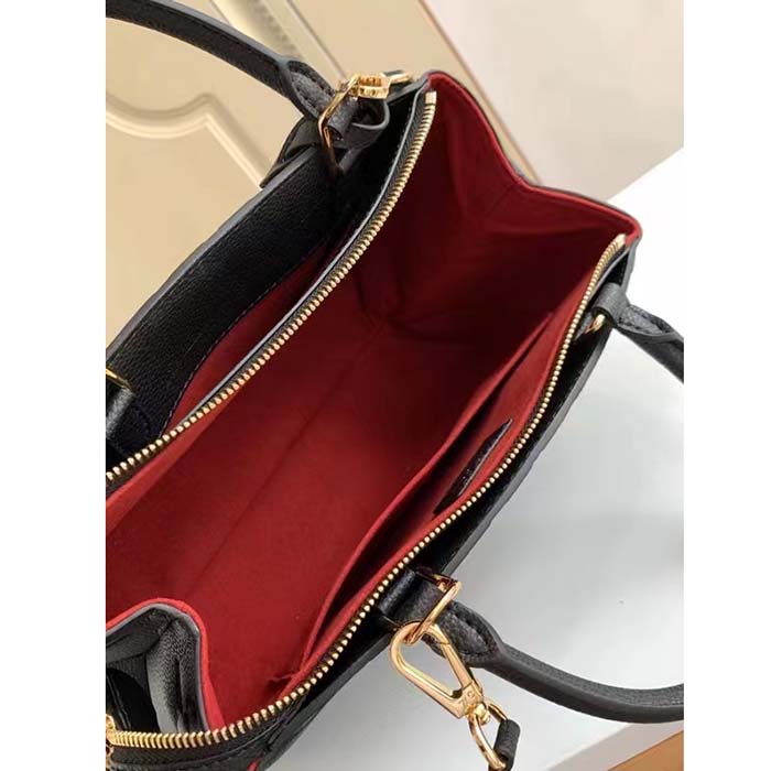 Louis Vuitton LV Women Petit Palais Handbag Noir Embossed Grained Cowhide Leather