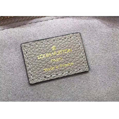 Louis Vuitton LV Women Petit Palais Handbag Tourterelle Crème Embossed Grained Cowhide Leather