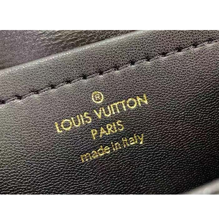 Louis Vuitton LV Women Pico GO-14 Black Lamb Leather Lambskin Cowhide Leather