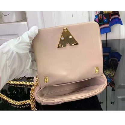 Louis Vuitton LV Women Pico GO-14 Pink Lamb Leather Lambskin Cowhide Leather