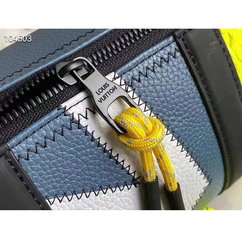 Louis Vuitton LV Unisex Polochon Yellow Monogram Embossed Taurillon Cowhide Leather