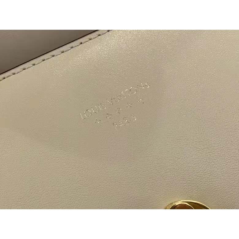 Louis Vuitton LV Women Pont 9 Handbag Cream Smooth Calfskin Cowhide Leather