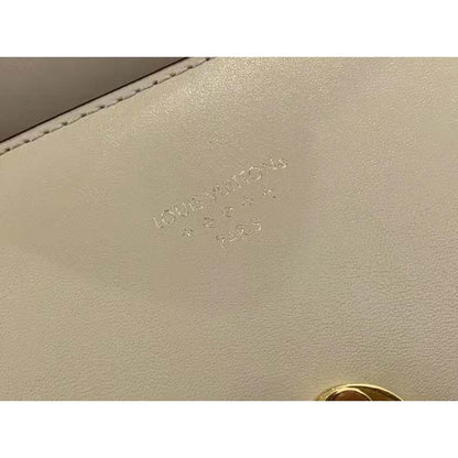 Louis Vuitton LV Women Pont 9 Handbag Cream Smooth Calfskin Cowhide Leather