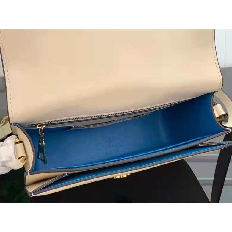Louis Vuitton LV Women Pont 9 Handbag Cream Smooth Calfskin Cowhide Leather
