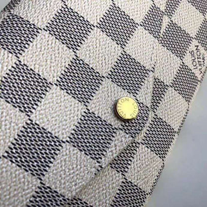 Louis Vuitton LV Women Sarah Wallet Damier Azur Coated Canvas