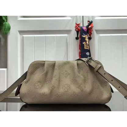 Louis Vuitton LV Women Scala Mini Pouch Coquille Mahina Perforated Calf Leather