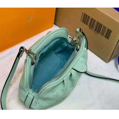 Louis Vuitton LV Women Scala Mini Pouch Green Mahina Perforated Calf Leather