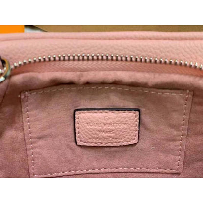 Louis Vuitton LV Women Scala Mini Pouch Magnolia Pink Mahina Perforated Calf Leather