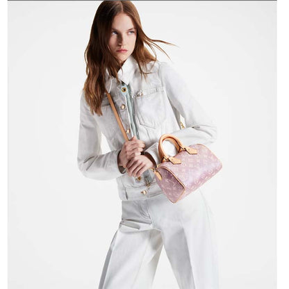 Louis Vuitton LV Women Seedy Bandoulière 20 Pink Monoglam Rose Monoglam Coated Canvas