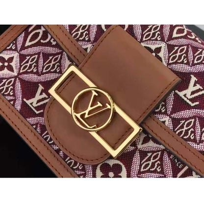 Louis Vuitton LV Women Since 1854 Dauphine Mini Handbag Monogram Flowers Cowhide