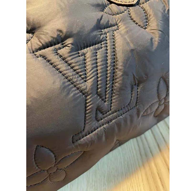 Louis Vuitton LV Women Speedy Bandoulière 25 Handbag Black Econyl Mini Monogram Coated Canvas