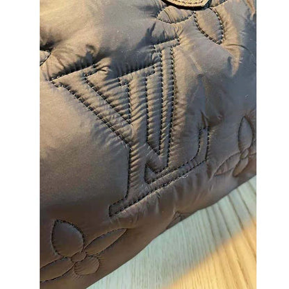 Louis Vuitton LV Women Speedy Bandoulière 25 Handbag Black Econyl Mini Monogram Coated Canvas