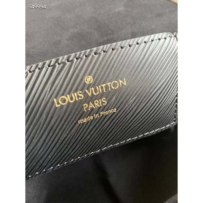Louis Vuitton LV Women Twist MM Black Epi Grained Cowhide Leather