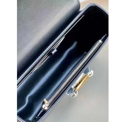 Louis Vuitton LV Women Twist MM Black Epi Grained Leather Cowhide Lock