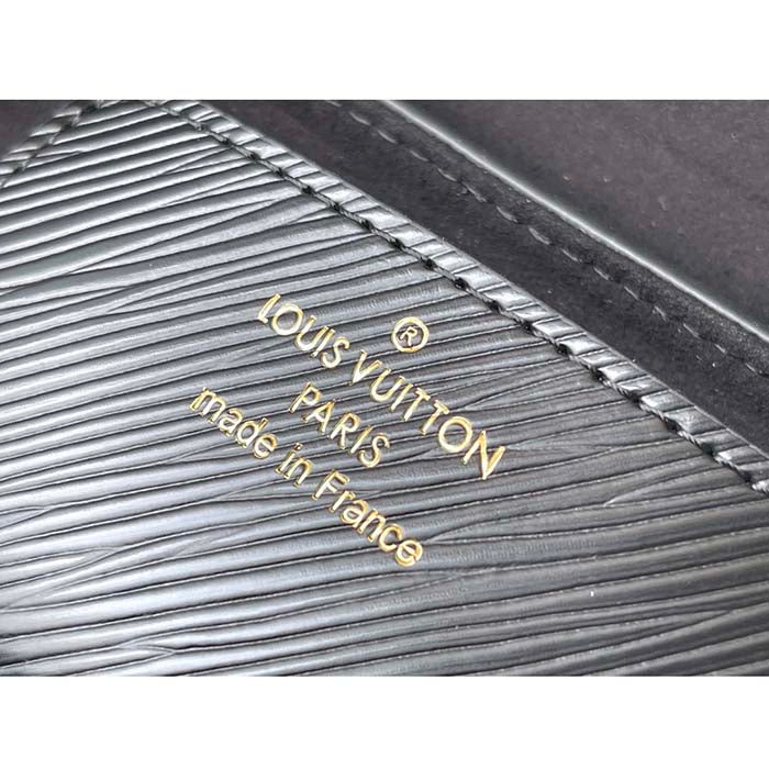 Louis Vuitton LV Women Twist MM Handbag Black Epi Grained Smooth Cowhide Leather