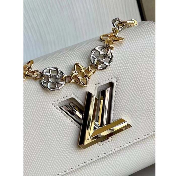Louis Vuitton LV Women Twist MM Quartz Epi Grained Leather Cowhide Lock