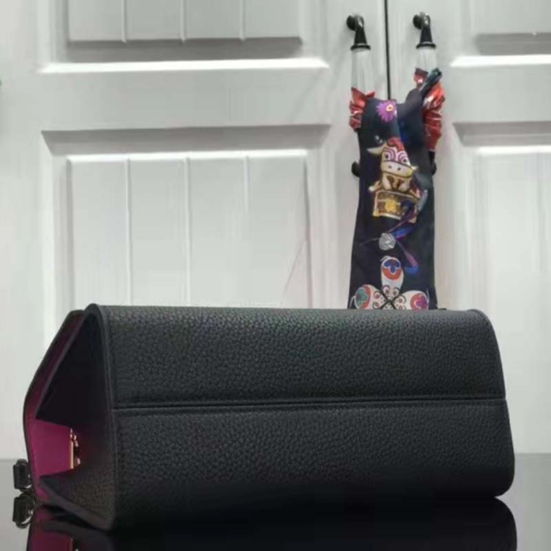 Louis Vuitton LV Women Twist One Handle BB Handbag Black Taurillon Cowhide